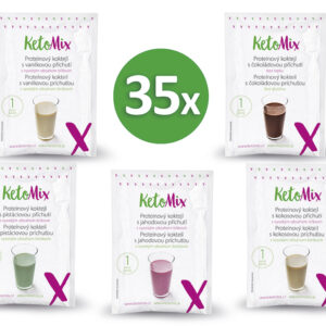 KetoMix Jednoporcové koktejly na 1 týden | 4 porce zdarma | 35 porcí celkem