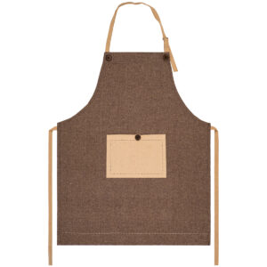 HOME ELEMENTS Kuchyňská zástěra tmavorežná a béžová