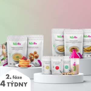 KetoMix Ketonová dieta na 4 týdny – 2. fáze (84 porcí) 1. příchuť koktejlu: banán