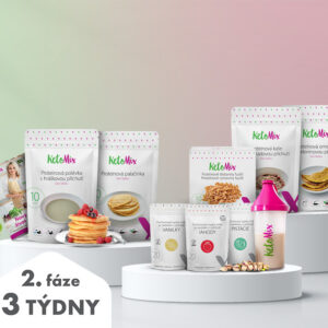 KetoMix Ketonová dieta na 3 týdny – 2. fáze (63 porcí) 1. příchuť koktejlu: banán
