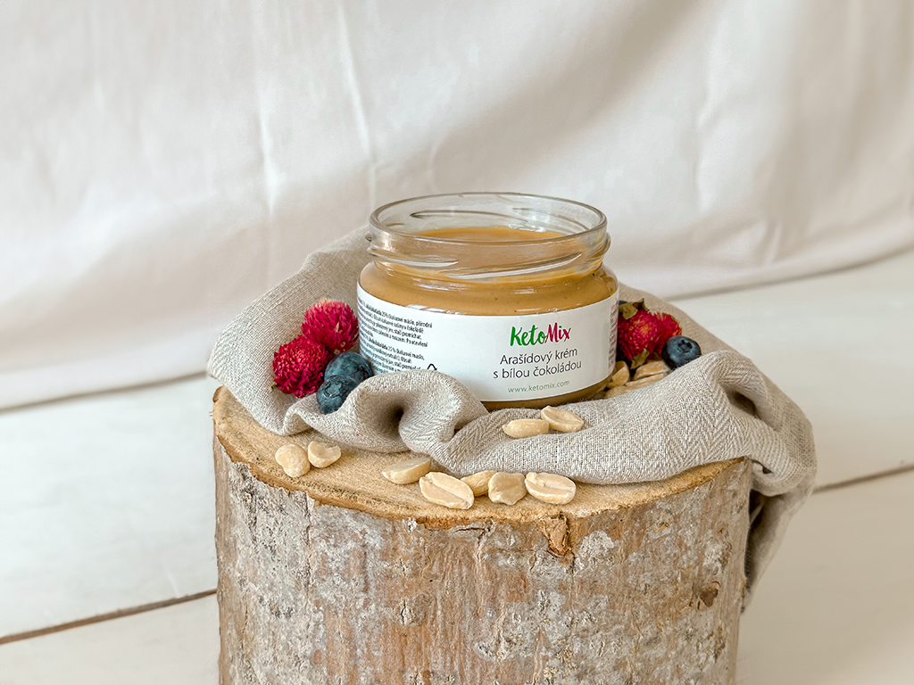 KetoMix Arašídový krém s bílou čokoládou | 22 porcí