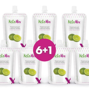 KetoMix Proteinové pyré s příchutí limetky | 7 x 100 g