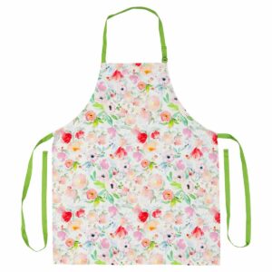 Kuchyňská zástěra Pivoňky v růžových barvách