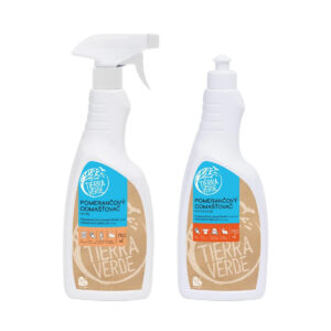 Tierra Verde Zvýhodněná sada na urputné skvrny a špínu (2x750 ml) - pomerančový odmašťovač sprej a koncentrát