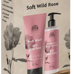 Urtekram Dárková sada Šípková růže (2 ks) - tělové mléko a sprcháč