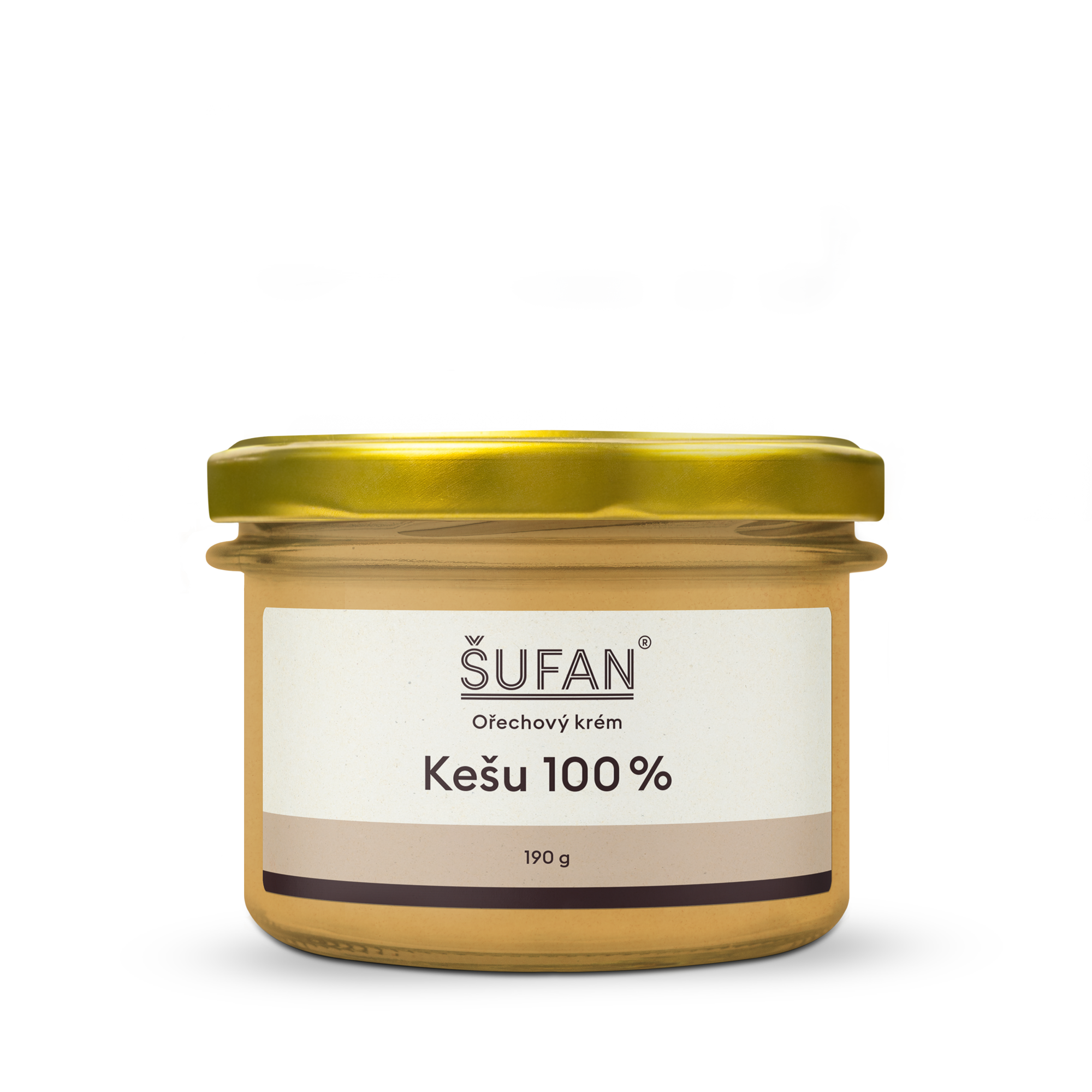 Šufan Kešu máslo 100% - 190 g - z pražených ořechů