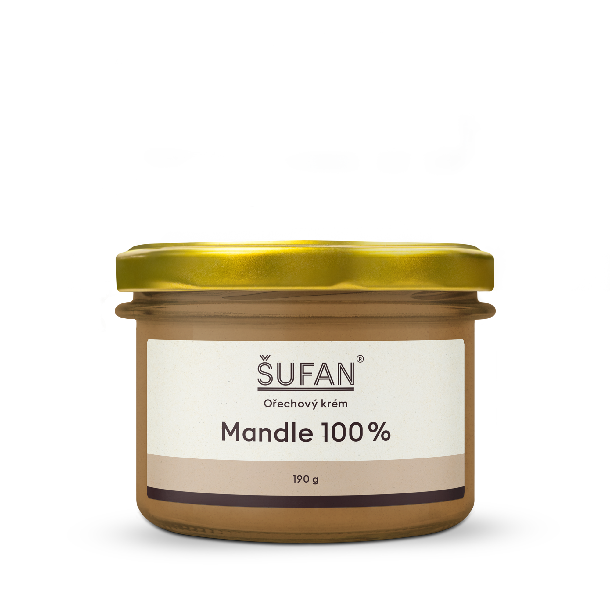 Šufan Mandlové máslo 100% - 190 g - z lahodných mandlí ze španělska