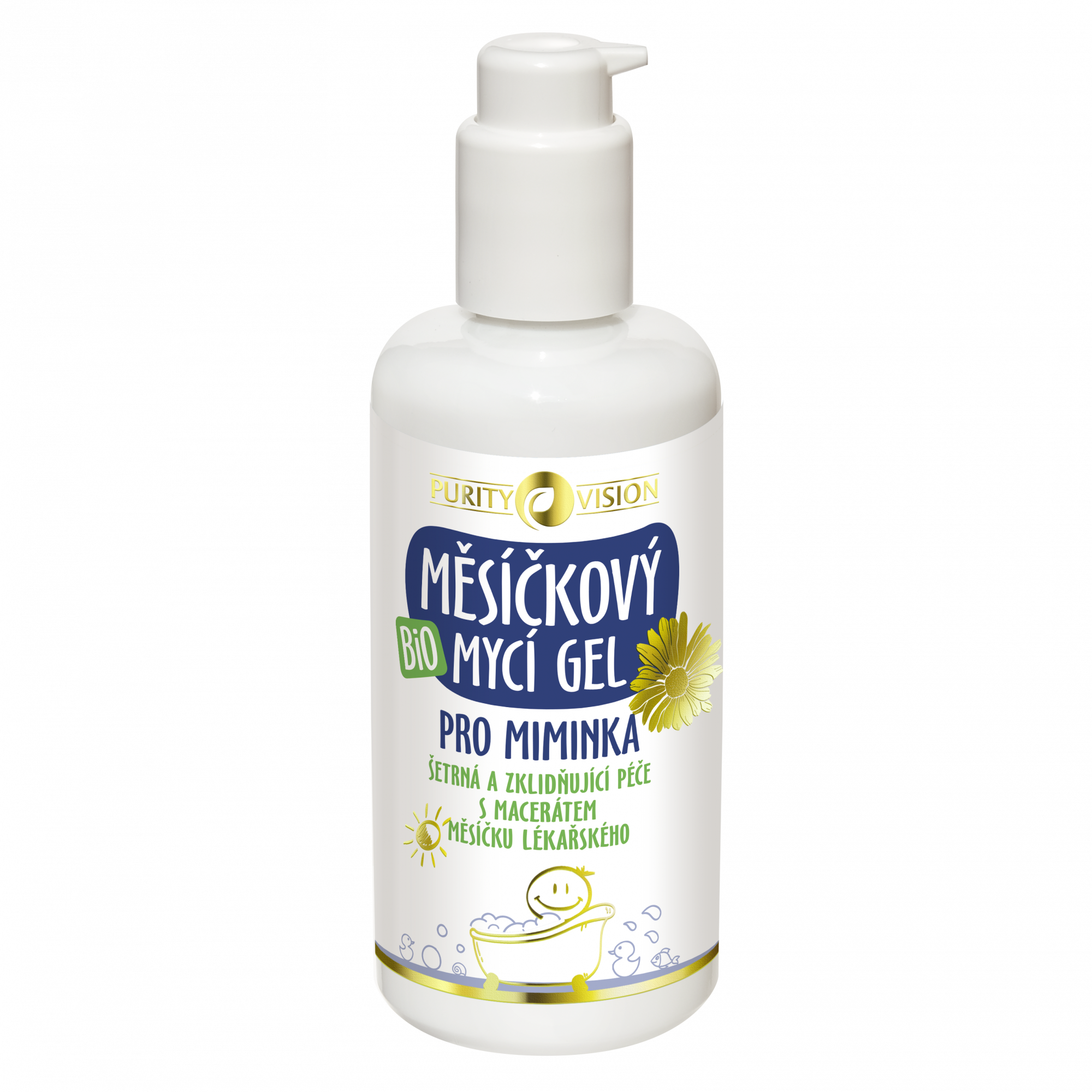 Purity Vision Měsíčkový mycí gel pro miminka BIO (200 ml) - vhodný i pro citlivou pleť