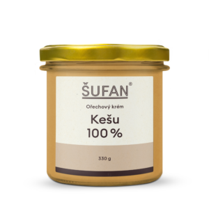 Šufan Kešu máslo 100% - 330 g - z pražených ořechů