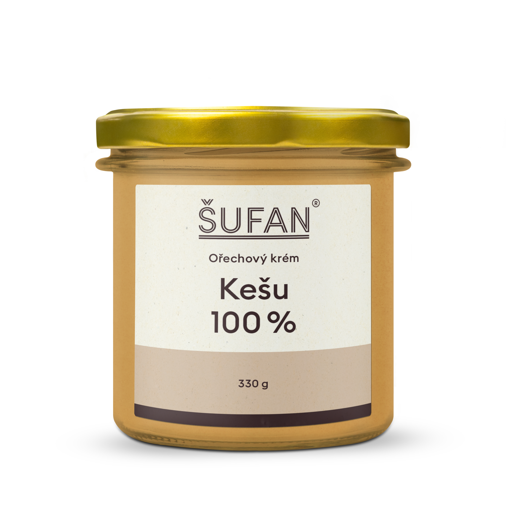 Šufan Kešu máslo 100% - 330 g - z pražených ořechů