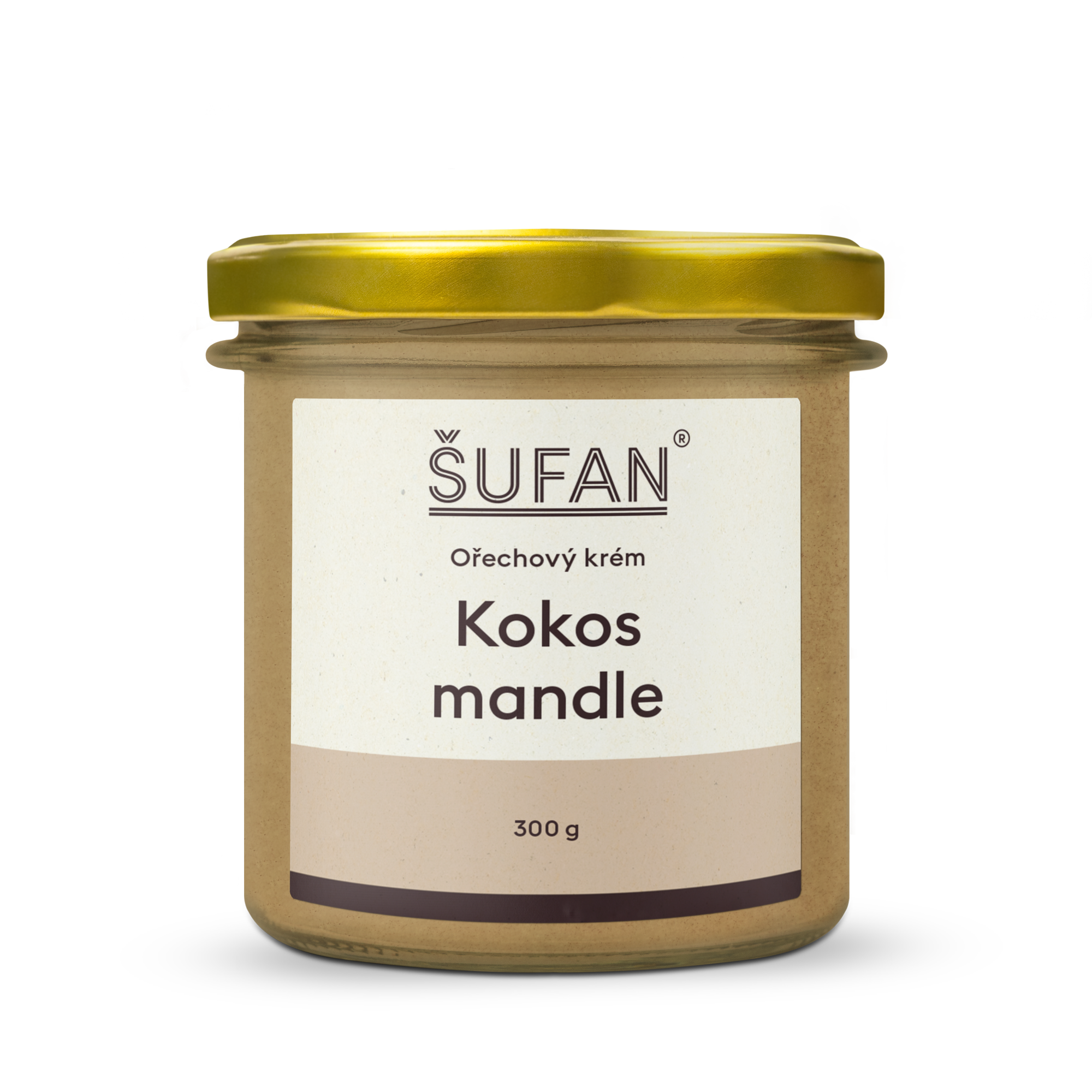 Šufan Kokosovo-mandlové máslo - 330 g - z lahodných mandlí ze španělska