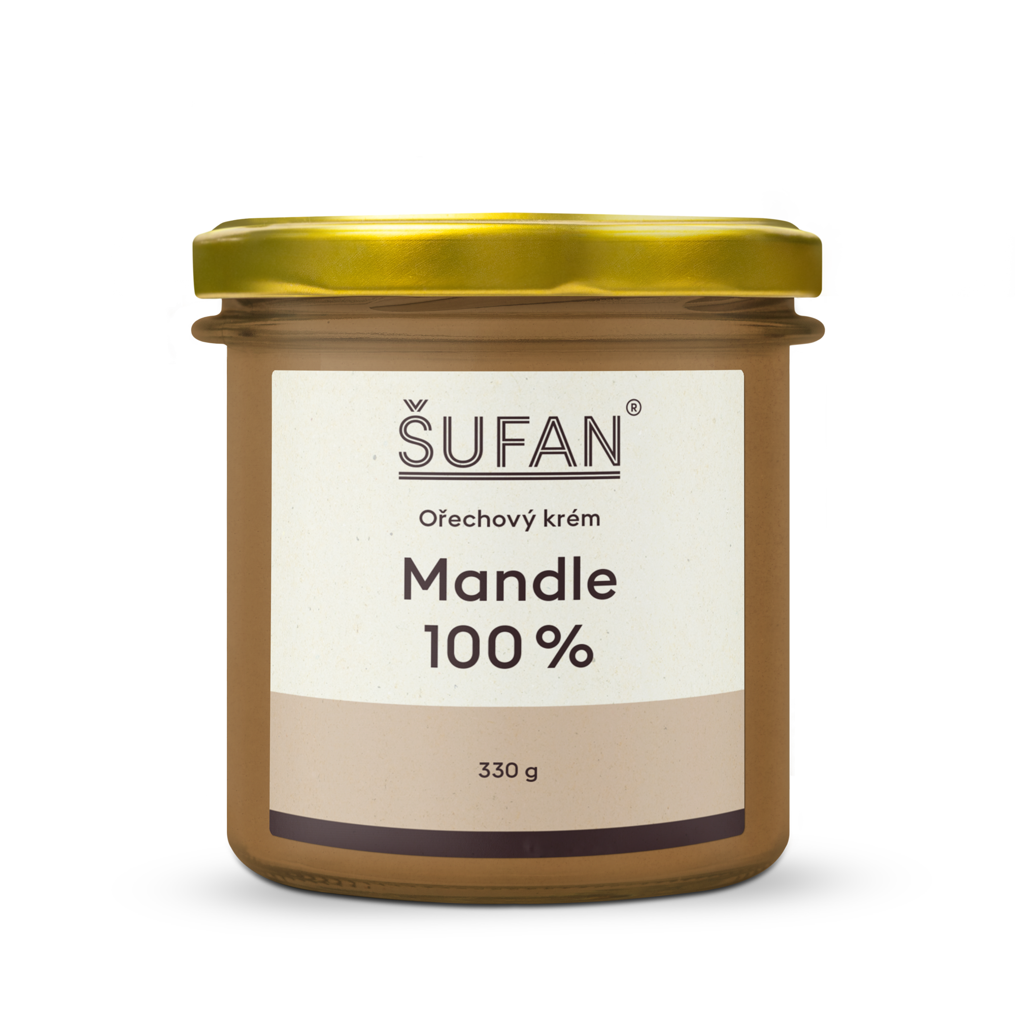 Šufan Mandlové máslo 100% - 330 g - z lahodných mandlí ze španělska