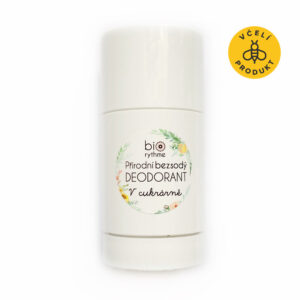 Biorythme Tuhý deodorant bez sody V cukrárně - 80 g - svěží ovocná a květinová vůně