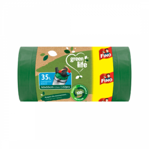 FINO Pytle na odpadky Green Life Easy pack 25 μm - 35 l (22 ks)