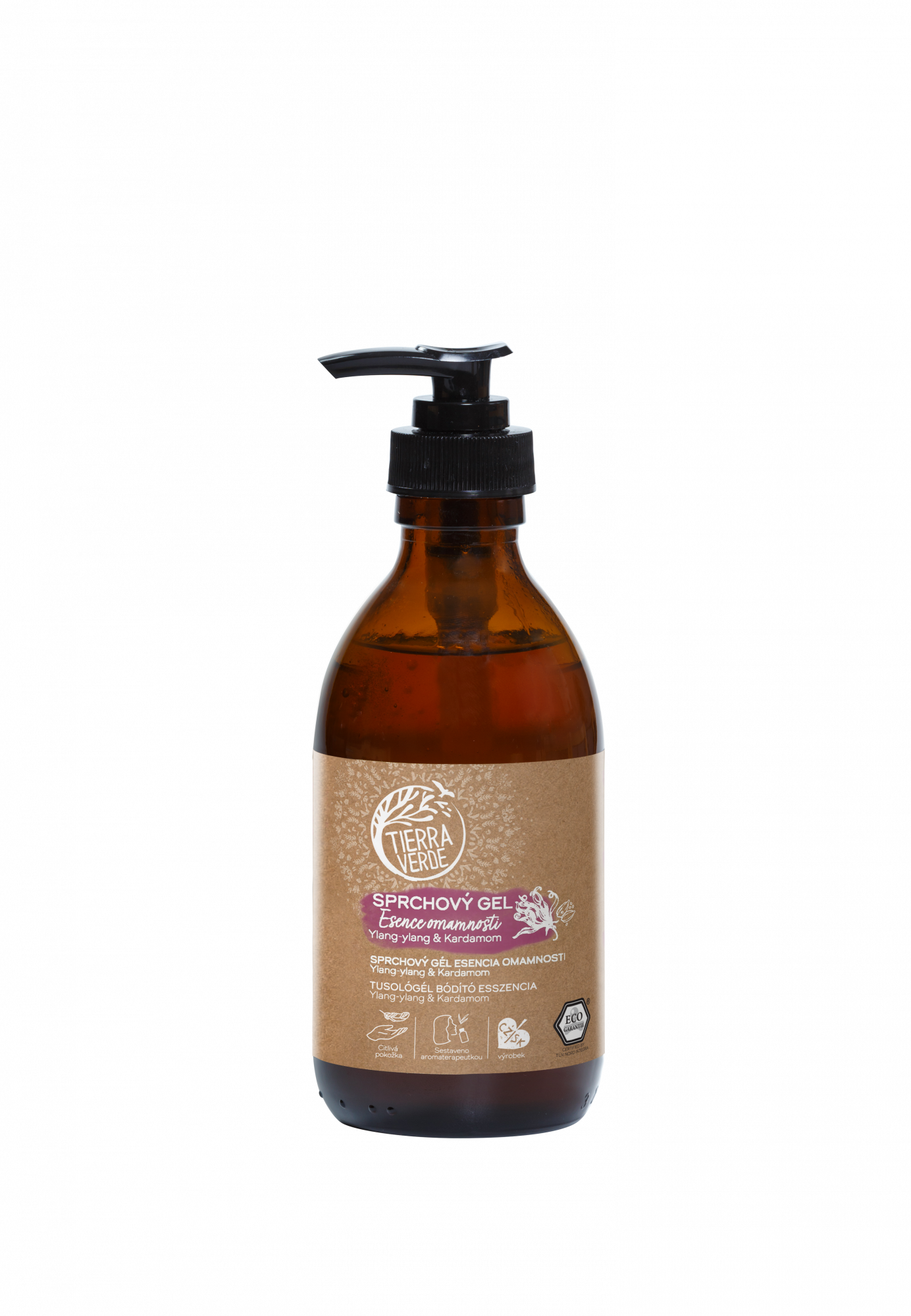 Tierra Verde Sprchový gel Esence omamnosti - Ylang-ylang & kardamom - 230 ml