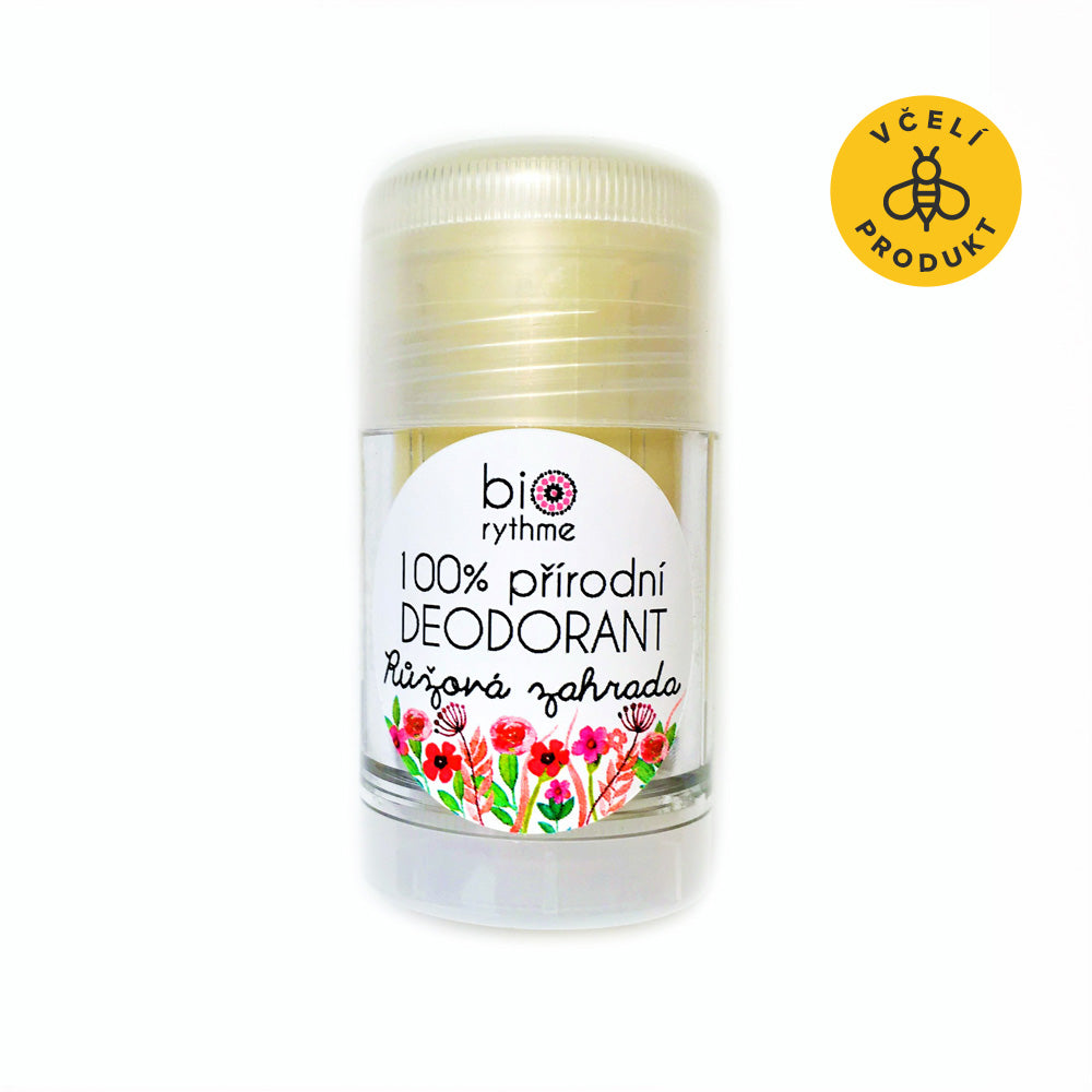Biorythme Tuhý deodorant Růžová zahrada - 30 g - květinová ženská vůně