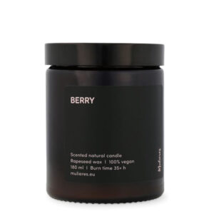 Mulieres Vonná svíčka ve skle - lesní ovoce (180 ml) - až 35 hodin hoření