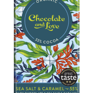 Chocolate and Love Tmavá čokoláda Sea Salt & Caramel 55% BIO (80 g) - min. trv. 3/2025