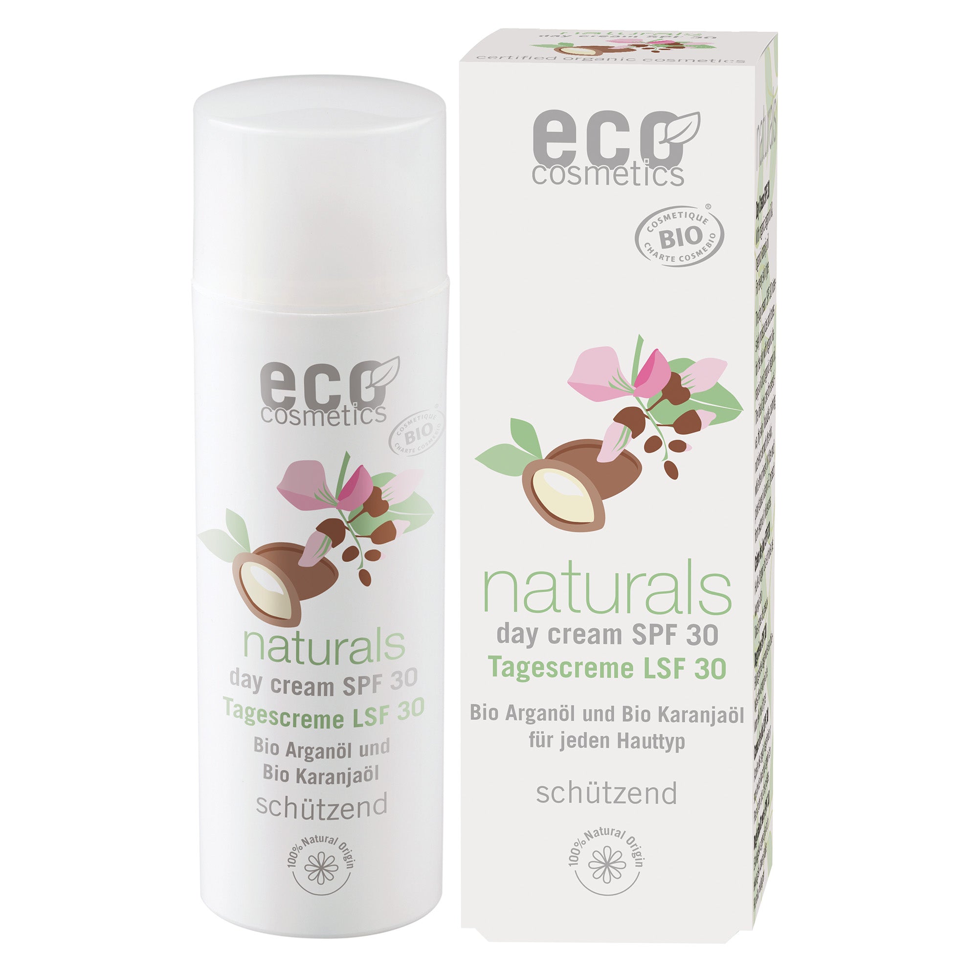 Eco Cosmetics Denní krém SPF 30 BIO (50 ml) - s bio arganovým a karanja olejem
