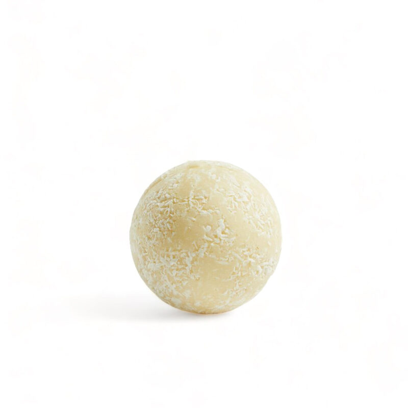Velvety Koupelová bomba s kokosovým olejem - Kokos (50 g) - jemně šumí a vyživí pokožku