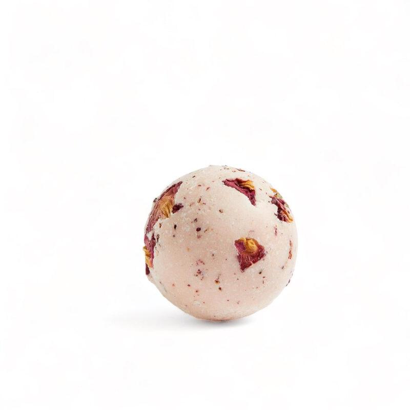 Velvety Koupelová bomba s arganovým olejem - Šípková růže (50 g) - jemně šumí a vyživí pokožku