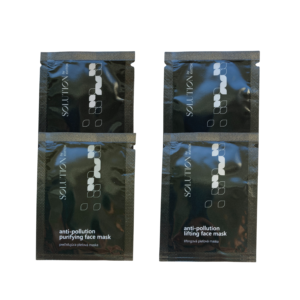 Kvitok Solution Zvýhodněná sada vzorků Anti-pollution pleťové masky (4 x 2 ml) - hydratační