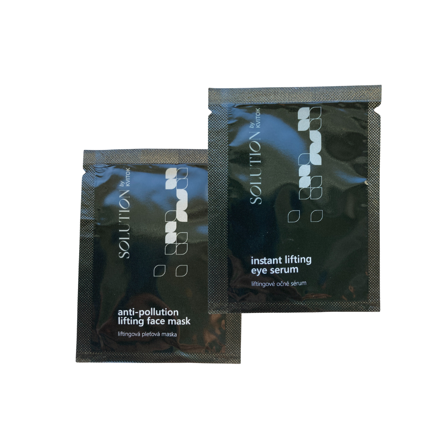 Kvitok Solution Zvýhodněná sada vzorků Liftingové duo (2 x 2 ml) - pleťová maska a oční sérum