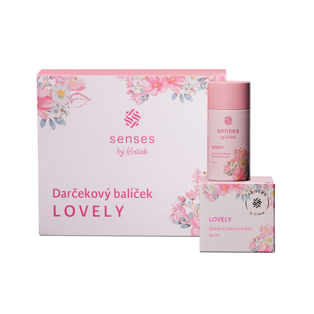 Kvitok Senses Dárková sada Lovely - šlehané máslo a tuhý deodorant