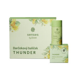 Kvitok Senses Dárková sada Thunder - šlehané máslo a tuhý deodorant
