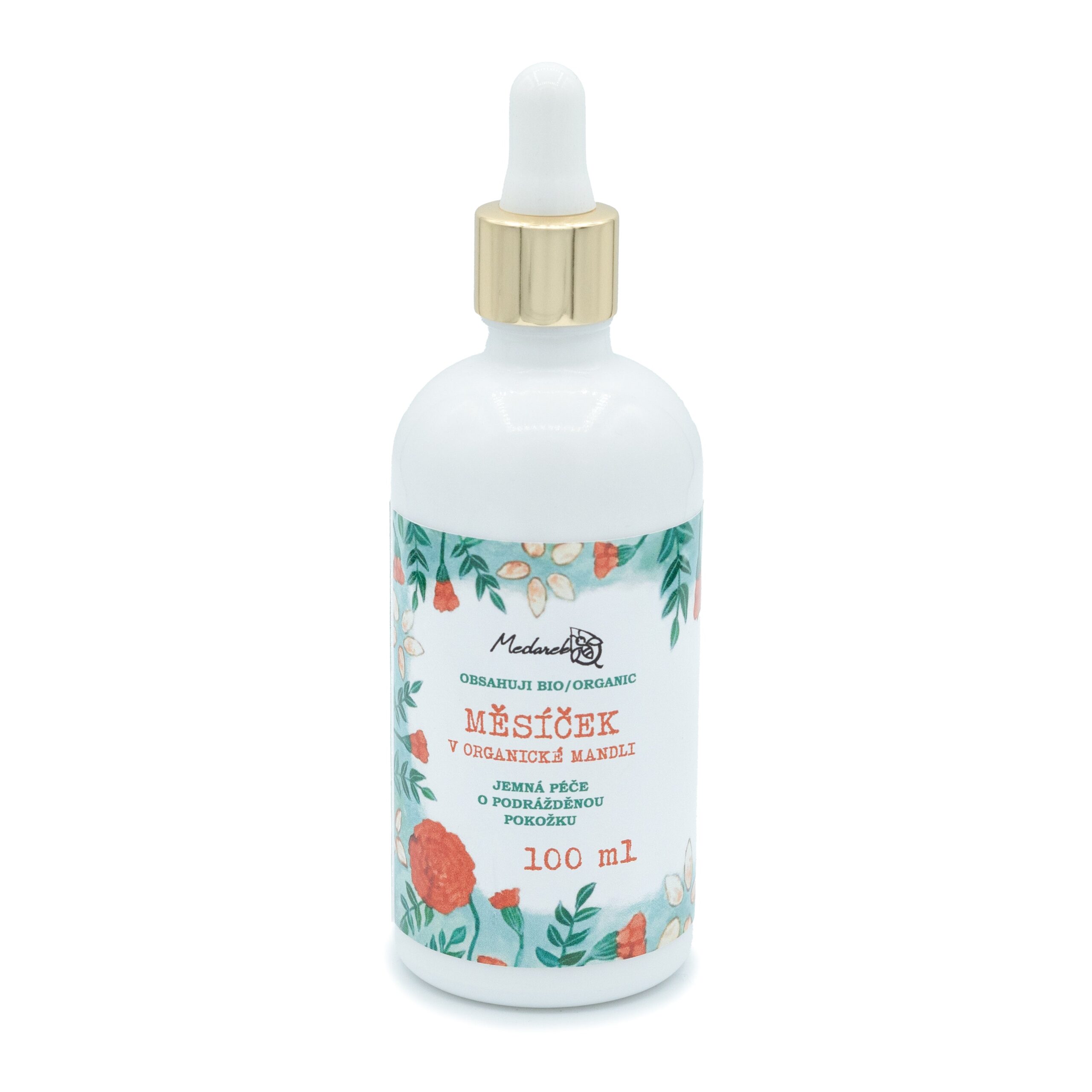 Medarek Měsíček v organické mandli (100 ml) - olej vhodný od narození