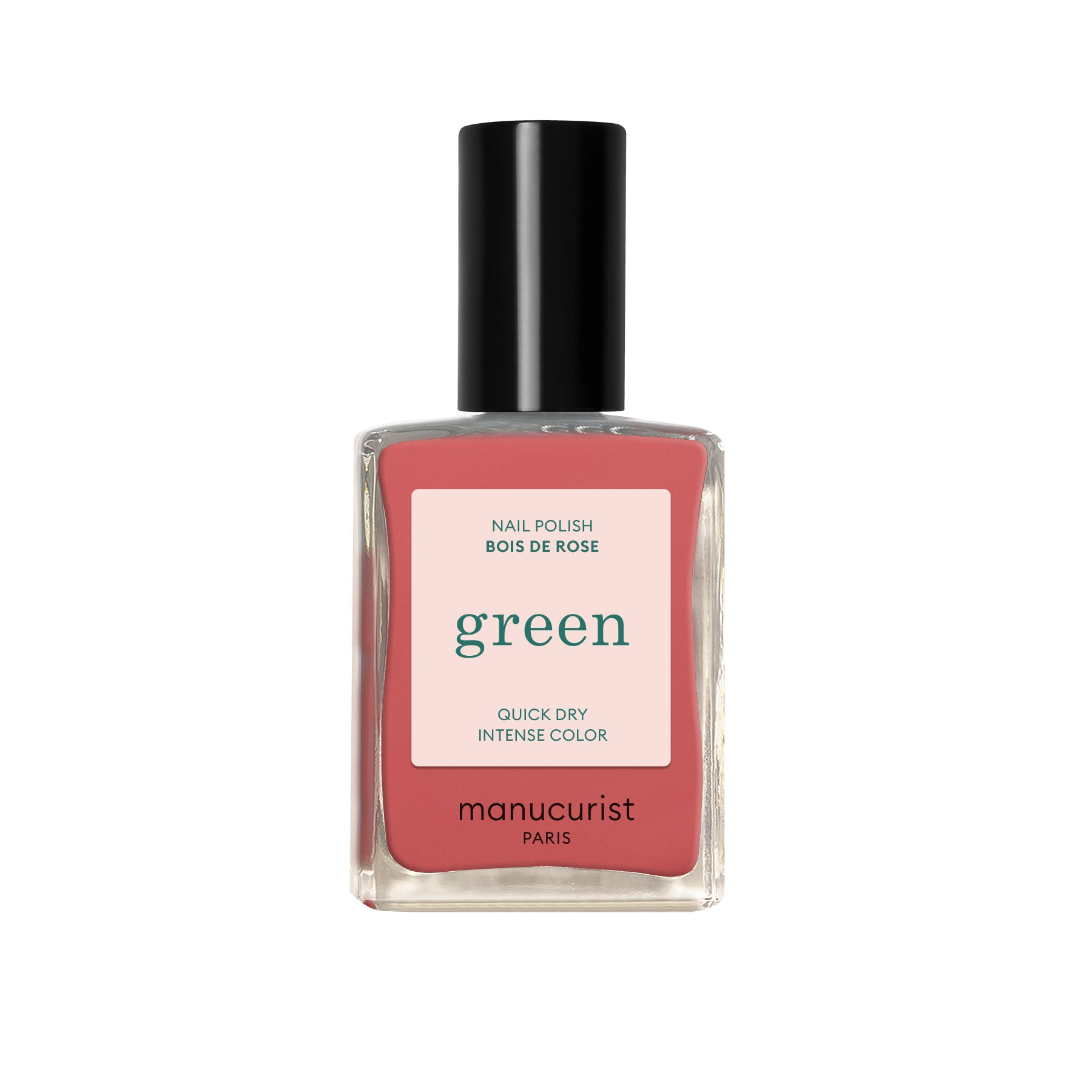 Manucurist Green schnoucí lak na nehty - Bois de rose (15 ml) - dusty pink odstín