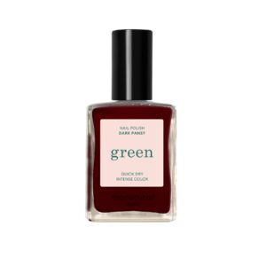 Manucurist Green schnoucí lak na nehty - Dark Pansy (15 ml) - temně rudá barva macešek