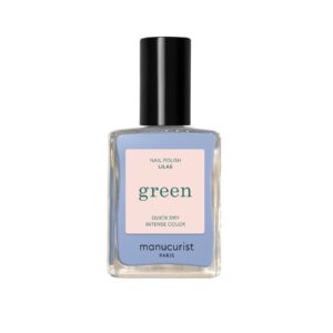 Manucurist Green schnoucí lak na nehty - Lilas (15 ml) - pastelově modrý odstín