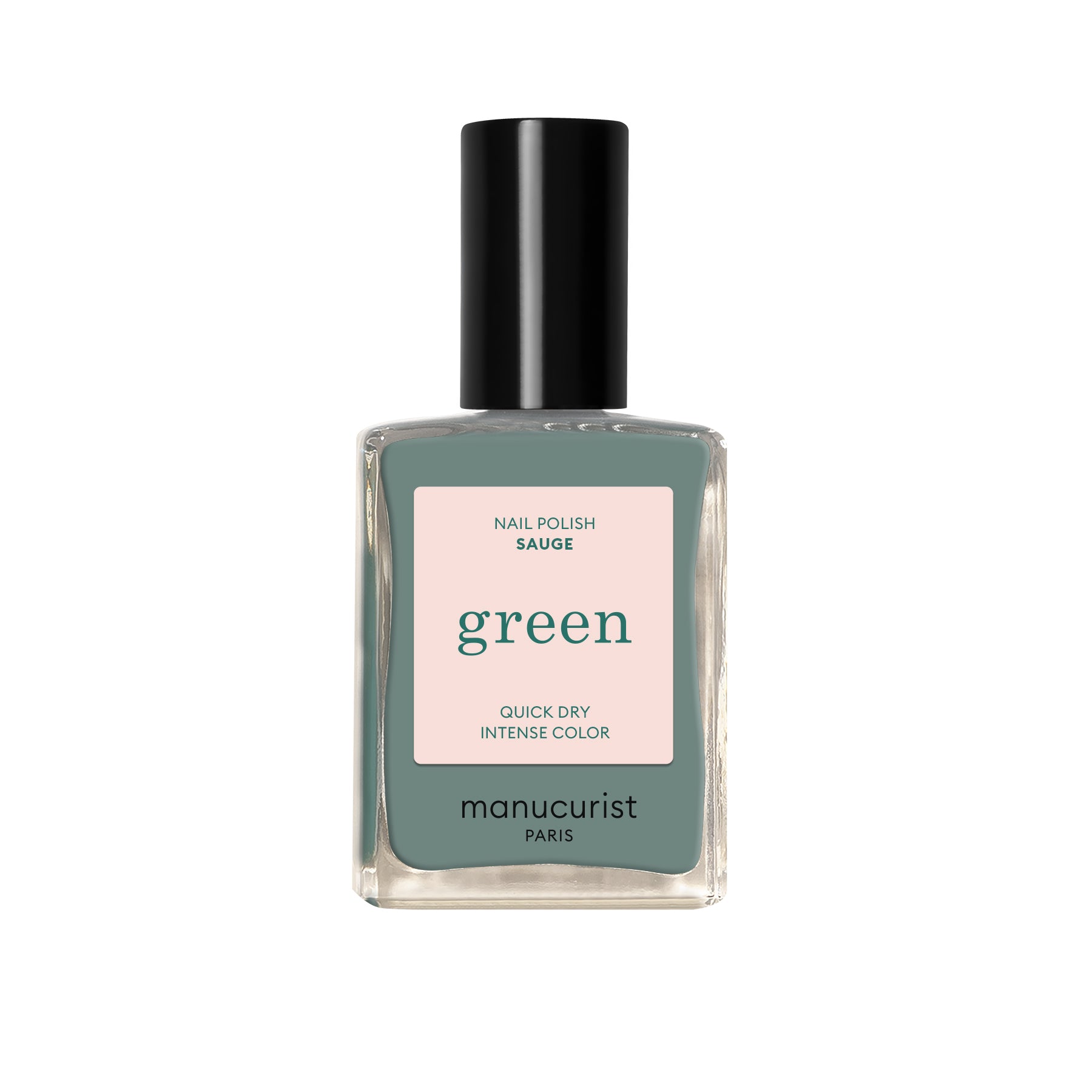 Manucurist Green schnoucí lak na nehty - Sauge (15 ml) - delikátní šalvějově zelená