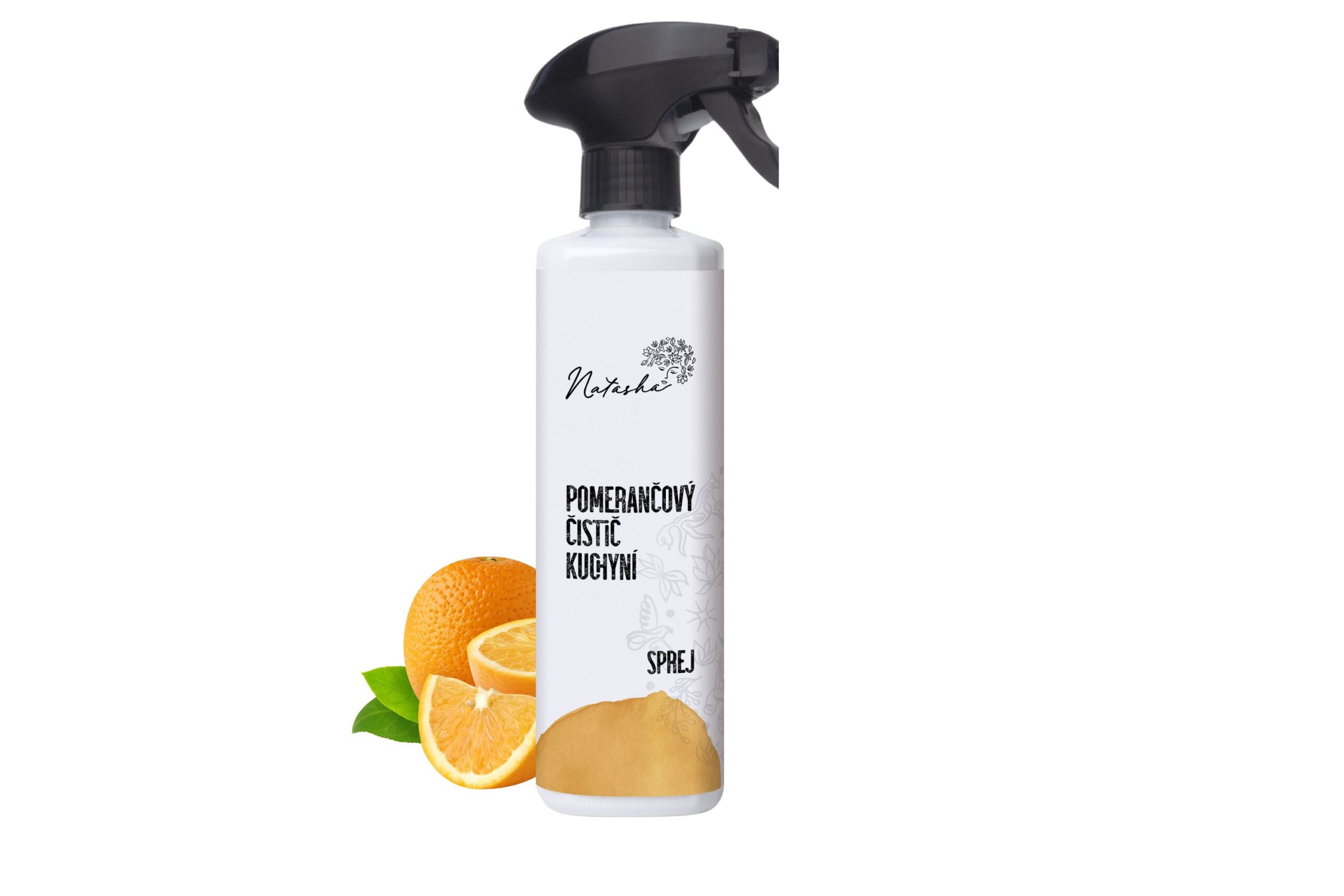 Natasha Pomerančový čistič kuchyní - sprej (500 ml) - univerzální odmašťovač ve spreji