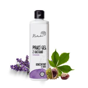 Natasha Prací gel z kaštanů Levandule - koncentrát - 500 ml - 33 pracích dávek v 500 ml