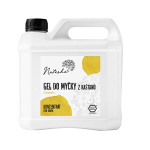 Natasha Gel do myčky z kaštanů Citronela - koncentrát - 3 l - 33 mycích cyklů v 500 ml