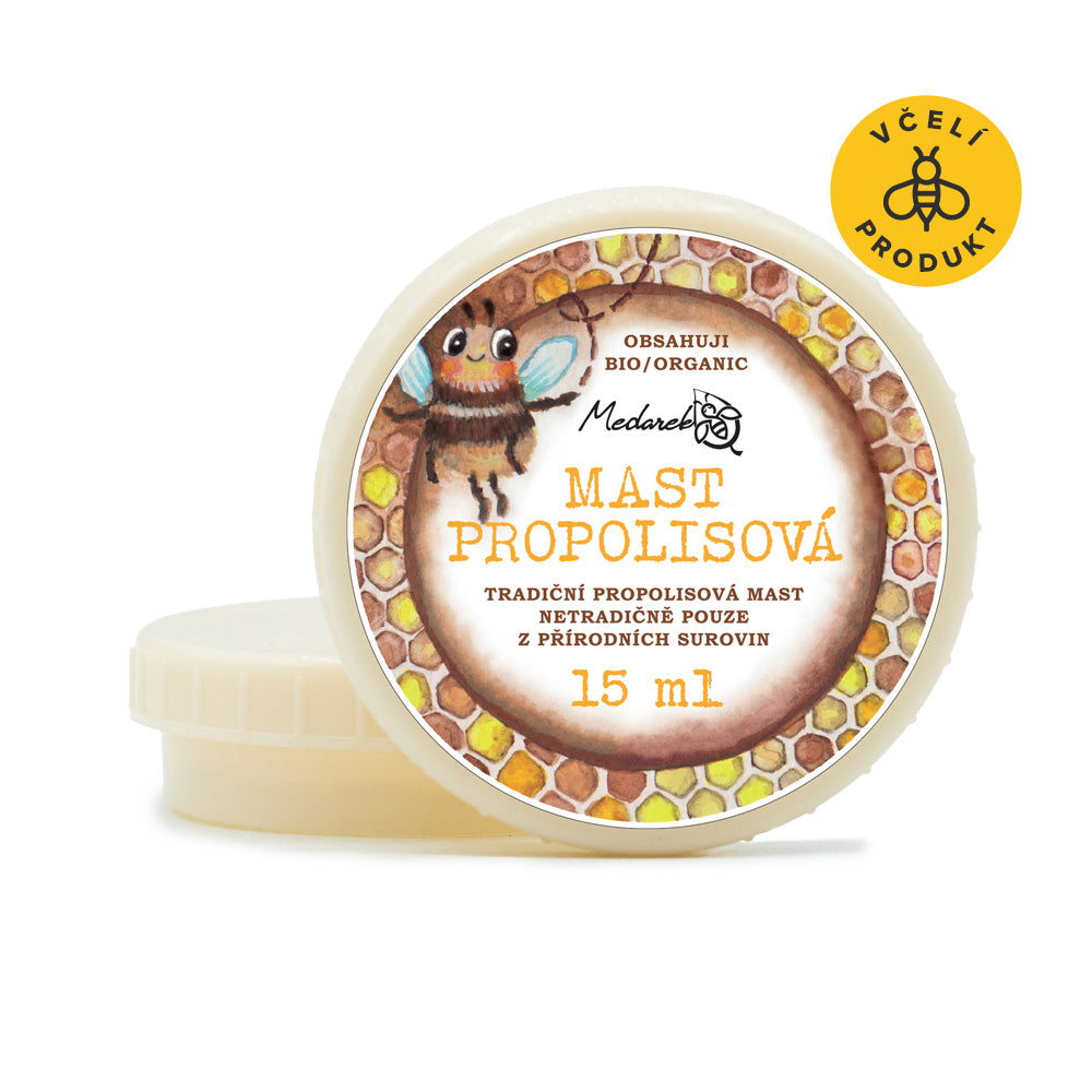 Medarek Propolisová mast - 15 ml - promastí a regeneruje