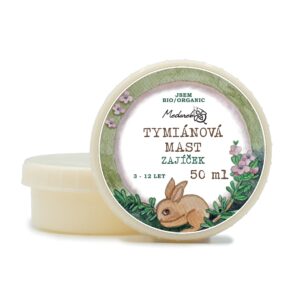 Medarek Tymiánová mast pro děti od 3 do 12 let - Zajíček (50 ml) - voňavý pomocník při nachlazení
