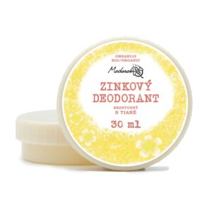Medarek Krémový deodorant zinkový bez sody - Tiaré (30 ml) - svěží květinová vůně