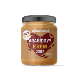 Allnature Arašídový krém jemný - 500 g - bohatý zdroj bílkovin