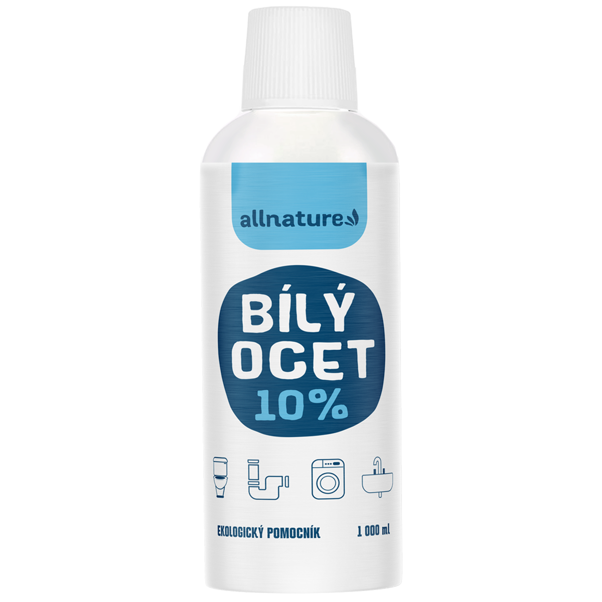 Allnature Bílý ocet 10% - 1 l - účinný pomocník pro čistou domácnost!