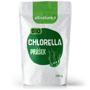 Allnature Chlorella prášek BIO (100 g) - podporuje trávení a správnou činnost jater