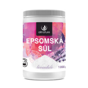 Allnature Epsomská sůl Levandule - 1 kg - pro uvolnění a zklidnění