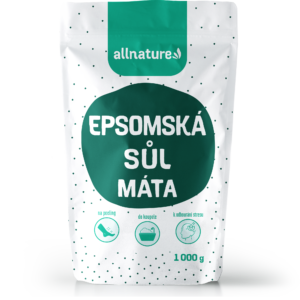 Allnature Epsomská sůl Máta (1 kg) - pro relaxaci těla a zlepšení spánku