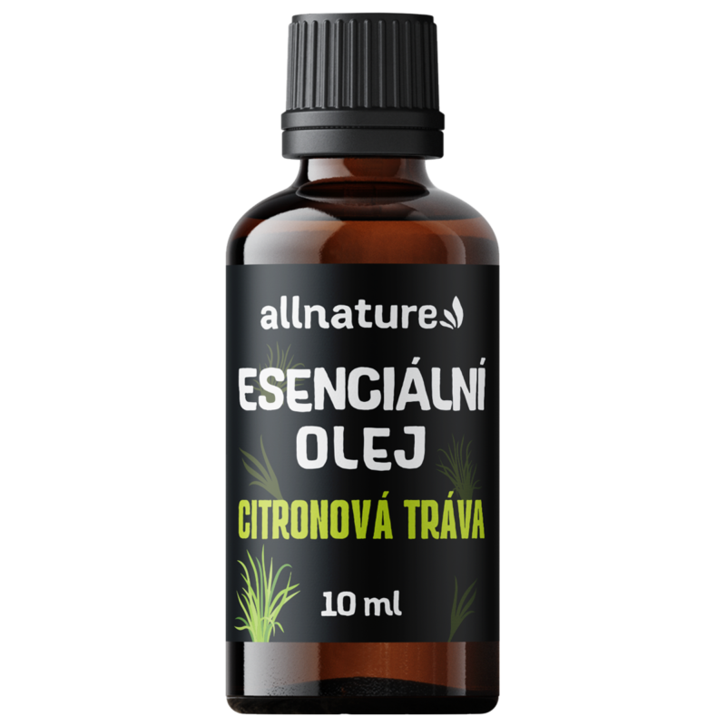 Allnature Esenciální olej Citronová tráva (10 ml) - osvěžuje prostor a nevoní hmyzu