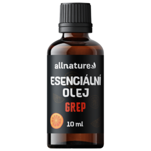 Allnature Esenciální olej Grep (10 ml) - dávka citrusové energie