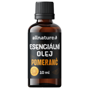 Allnature Esenciální olej Pomeranč (10 ml) - osvěží domov a neutralizuje pachy