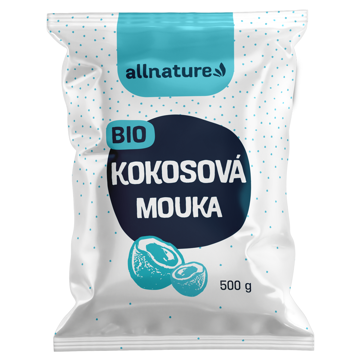 Allnature Kokosová mouka BIO (500 g) - bohatá na bílkoviny a vlákninu