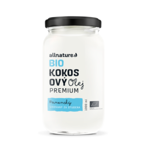 Allnature Kokosový olej panenský BIO - 1 l - do kuchyně i koupelny